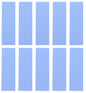 ZDE M.2 Thermal Pad 5PCS 70x22x1mm and 5PCS 70x22x0.5mm for M.2 2280 SSD NVMe Heatsinks Thermal Conductive Silicone Pads for Raspberry Pi SSD Laptop Computer CPU GPU LED IC Chipset Cooling