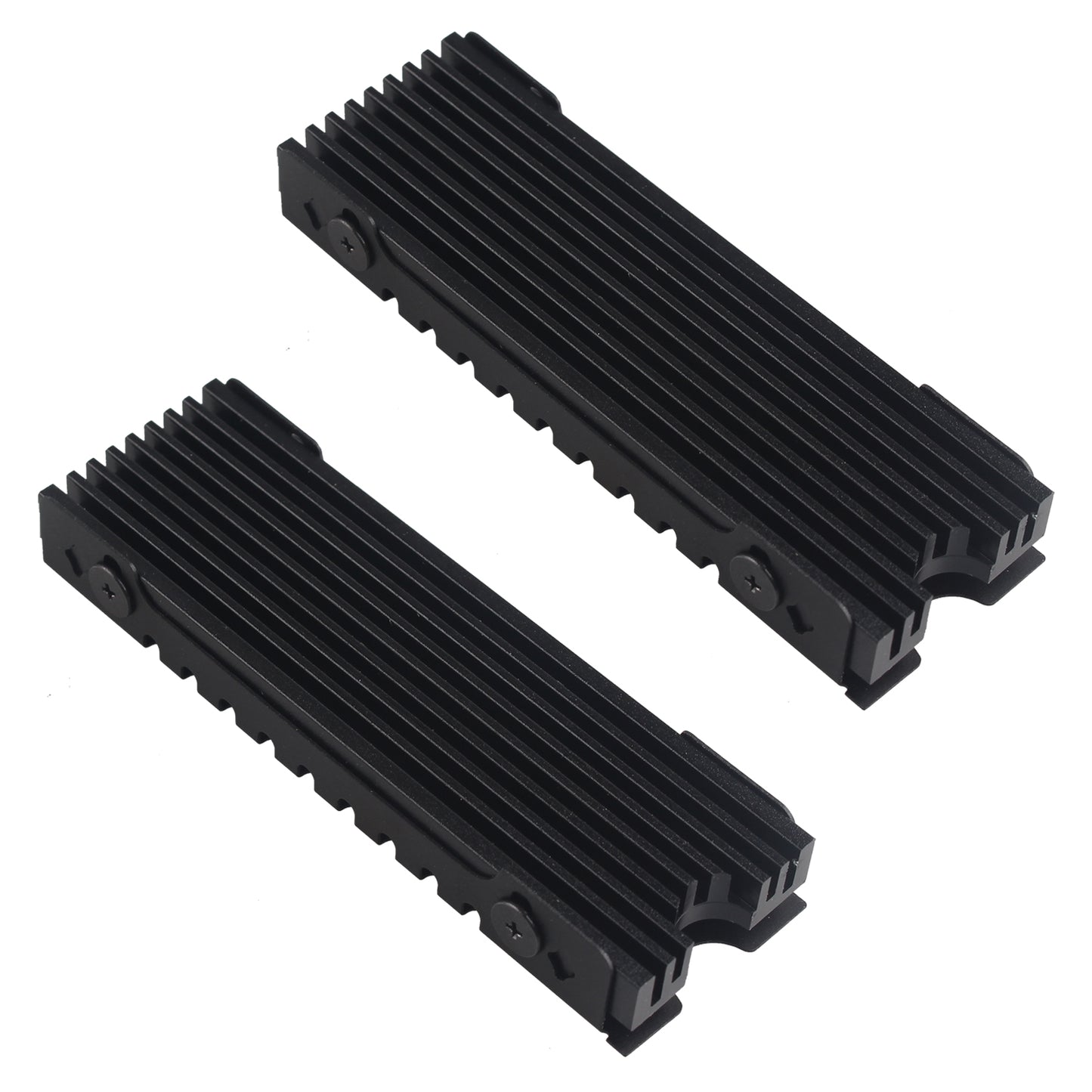 ZDE 2PCS M.2 2280 SSD Heatsink Cooler Double-Sided Heat Sink with Thermal Silicone Pad Compatible with PC Laptop PS5 Raspberry Pi PCIe NVMe NGFF SATA M.2 SSD