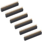 ZDE 6PCS 2x20 40 Pin Stacking Female Header 2.54mm Pitch Dual Row Pin Headers Connector for Raspberry Pi Arduino PCB Breadboard