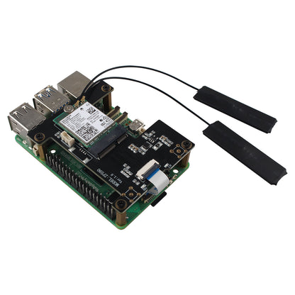 ZDE ZP590B PCIe to M.2 E Key HAT PCIE to WiFi7 6 6E 5 Module Adapter Expansion Board for Raspberry Pi 5 WiFi Adapter Board Support Google TPU WiFi 7 BE200 WIFI6E AX210 MT7922 WIFI6 AX200