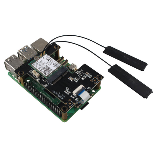 ZDE ZP590B PCIe to M.2 E Key HAT PCIE to WiFi7 6 6E 5 Module Adapter Expansion Board for Raspberry Pi 5 WiFi Adapter Board Support Google TPU WiFi 7 BE200 WIFI6E AX210 MT7922 WIFI6 AX200