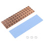 ZDE M.2 SSD Heatsink 70x20x1.5mm Copper Heatsink with Silicone Thermal Pads for PC Laptop Raspberry Pi M.2 2280 SSD NVMe PS5 Cooling