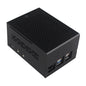 ZDE ZC506 Aluminum Case for Raspberry Pi 5 2GB/4GB/8GB/16GB Support PCIe to 2.5G Ethernet Port M.2 NVMe PoE HAT WIFI7 PCIe Peripheral Board ZP593/ZP595/ZP511/ZP581/ZP590A and Pi 5 Active Cooler