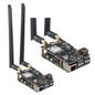 ZDE ZP585 PoE+ HAT PCIe to M.2 E Key WiFi7 6 6E 5 HAT Adapter Expansion Board Power Over Ethernet for Raspberry Pi 5