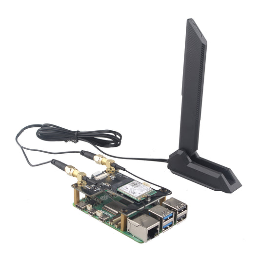 ZDE ZP590C PCIe to M.2 E Key HAT PCIE to WiFi7 6 6E 5 Module Adapter Expansion Board for Raspberry Pi 5 with WiFi Antenna