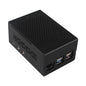ZDE ZC501 Aluminum Case for Raspberry Pi 5 2GB/4GB/8GB/16GB Support PCIe to M.2 NVMe PoE HAT WiFi7 RS485 RS232 PCIe Peripheral Board ZP511/ZP517A/ZP581/ZP590A/ZP592 and Raspberry Pi 5 Active Cooler