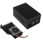 ZDE Aluminum Case ZC501 with Active Cooler ZP536 for Raspberry Pi 5 2GB/4GB/8GB/16GB Support PCIe to M.2 NVMe PoE HAT WiFi7 RS485 RS232 PCIe Peripheral Board ZP511/ZP517A/ZP581/ZP582/ZP590A/ZP592