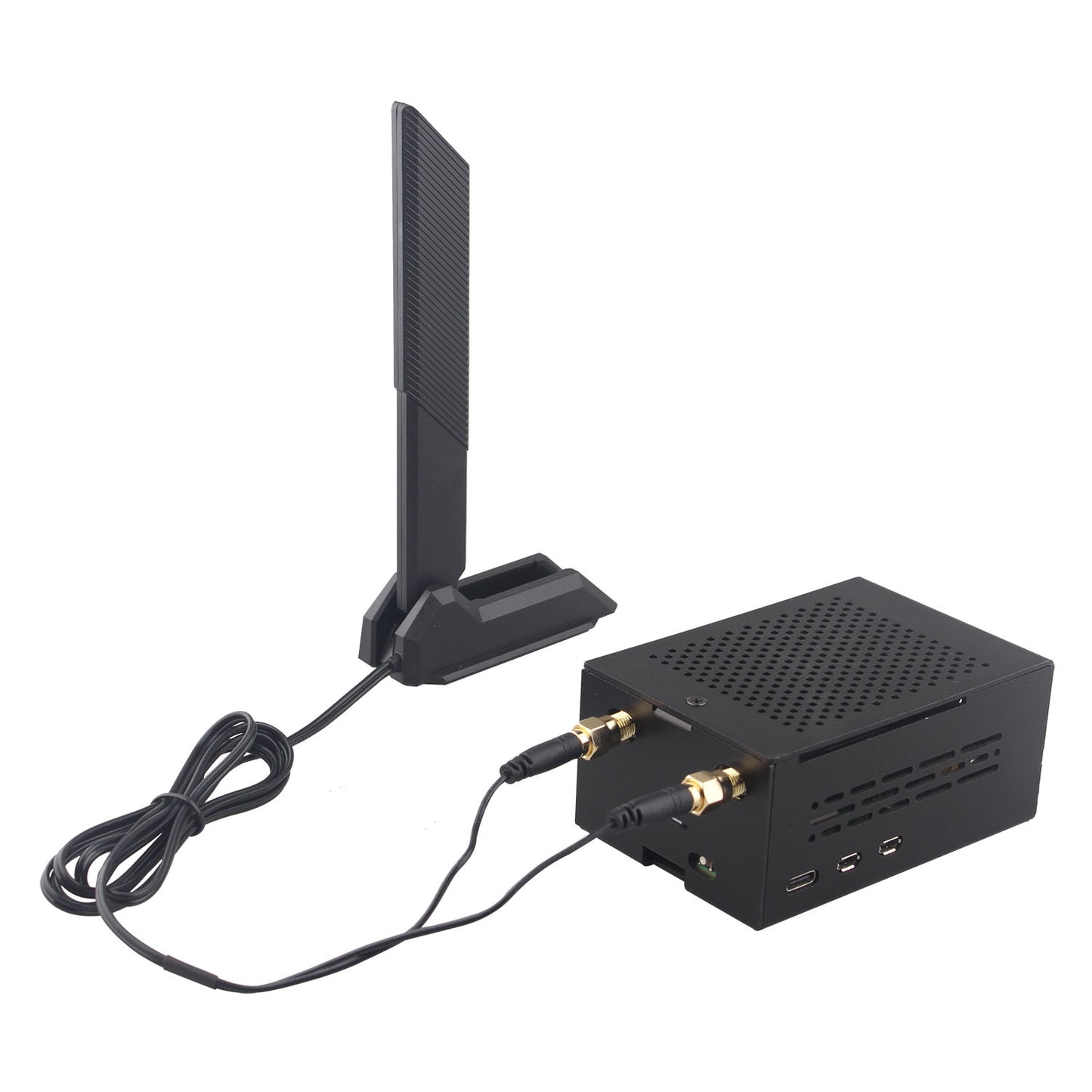 ZDE ZP590C PCIe to WiFi7 6 6E 5 HAT Expansion Board WiFi 7 Adapter with Aluminum Alloy Case ZC501 for Raspberry Pi 5