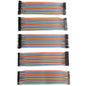 ZDE 200PCS 20cm 7.87inch Breadboard Jumper Wires Dupont Wires Female to Female, Male to Female, Male to Male, 2.0mm to 2.54mm, 2.0mm to 2.0mm Ribbon Cables Compatible with Arduino and Raspberry Pi