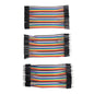 ZDE 120PCS 10cm 3.94inch Multicolored Dupont Wires Breadboard Jumper Ribbon Cables Kit 40pin Female to Female, Male to Female, Male to Male Compatible with Arduino Projects and Raspberry Pi