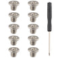 ZDE 10PCS M3 SSD Mounting Screws Kit M3x3mm Phillips Screws Fasteners Computer Motherboard Components with Screwdriver for Raspberry Pi Laptop PC Hard Drive