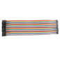 ZDE 40PCS 20cm 7.87inch Breadboard Jumper Wires Female to Female 2P to 1P Multicolored Dupont Wires 2.0mm to 2.54mm Pitch Ribbon Cable Compatible with Arduino Projects and Raspberry Pi