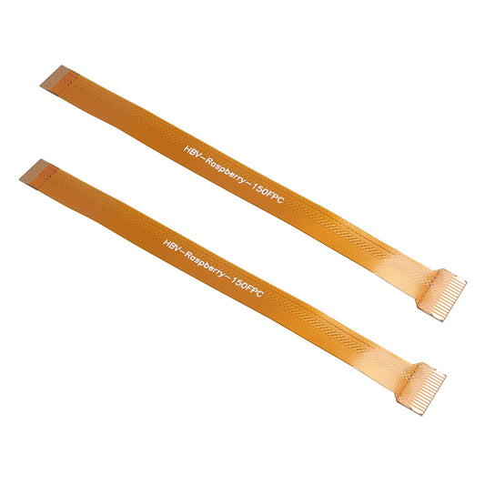 ZDE 2PCS Camera Cable CSI FPC Cable for Raspberry Pi 5 Zero Zero W Ribbon Flex Extension Cable Adapter 16CM 15 Pin to 22 Pin