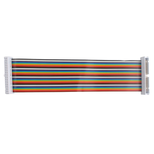 ZDE Male to Female GPIO Flat Ribbon Cable 40pin Breadboard Rainbow Jumper Wire 20cm/7.87inch Compatible with Raspberry Pi 5 4B 3 2 Model B B+