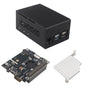 ZDE ZP583 PoE+ HAT PCIe to M.2 Key M NVMe SSD Adapter Board with Aluminum Case ZC501 and Aluminum Heatsink for Raspberry Pi 5 Support 802.3af/at Network Standard M.2 NVMe SSD 2230 2242