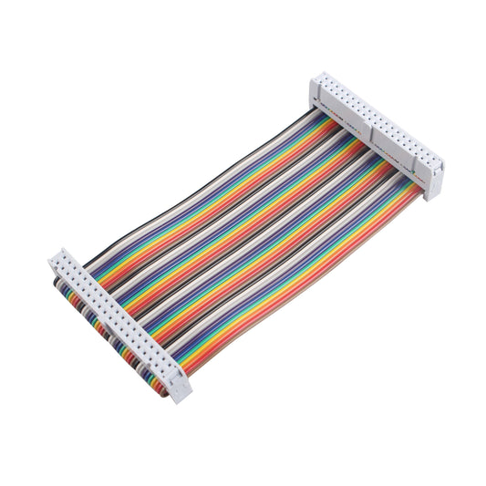 ZDE Female to Female GPIO Flat Ribbon Cable 40pin Breadboard Rainbow Jumper Wire 10cm/3.94inch Compatible with Raspberry Pi 5 4B 3 2 Model B B+
