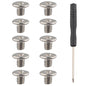 ZDE 10PCS M2.5 SSD Mounting Screws Kit M2.5x3mm Phillips Screws Fasteners Computer Motherboard Components with Screwdriver for Laptop PC Raspberry Pi TV Fan Switch