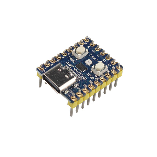 ZDE RP2040-Zero Mini PICO Development Board Based on Raspberry Pi Microcontroller RP2040 Pico-Like MCU Board Dual-Core Arm Cortex M0+ Processor Castellated Module for SMD Applications