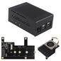 ZDE ZP517A PCIe to M.2 Key M NVMe SSD HAT with Aluminum Case ZC502 and Active Cooler ZP536 for Raspberry Pi 5 Support M.2 NVMe SSDs 2230 2242 2260 2280