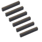 ZDE 6PCS 2x20 40 Pin Stacking Female Header 2.54mm Pitch Dual Row Short Pin Headers Connector for Raspberry Pi Arduino PCB Breadboard