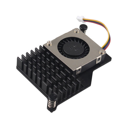 ZDE ZP536 Active Cooler for Raspberry Pi 5 Aluminum Heatsink Temperature-Controlled Blower PWM Cooling Fan with Thermal Pads for Raspberry Pi 5 2GB/4GB/8GB/16GB
