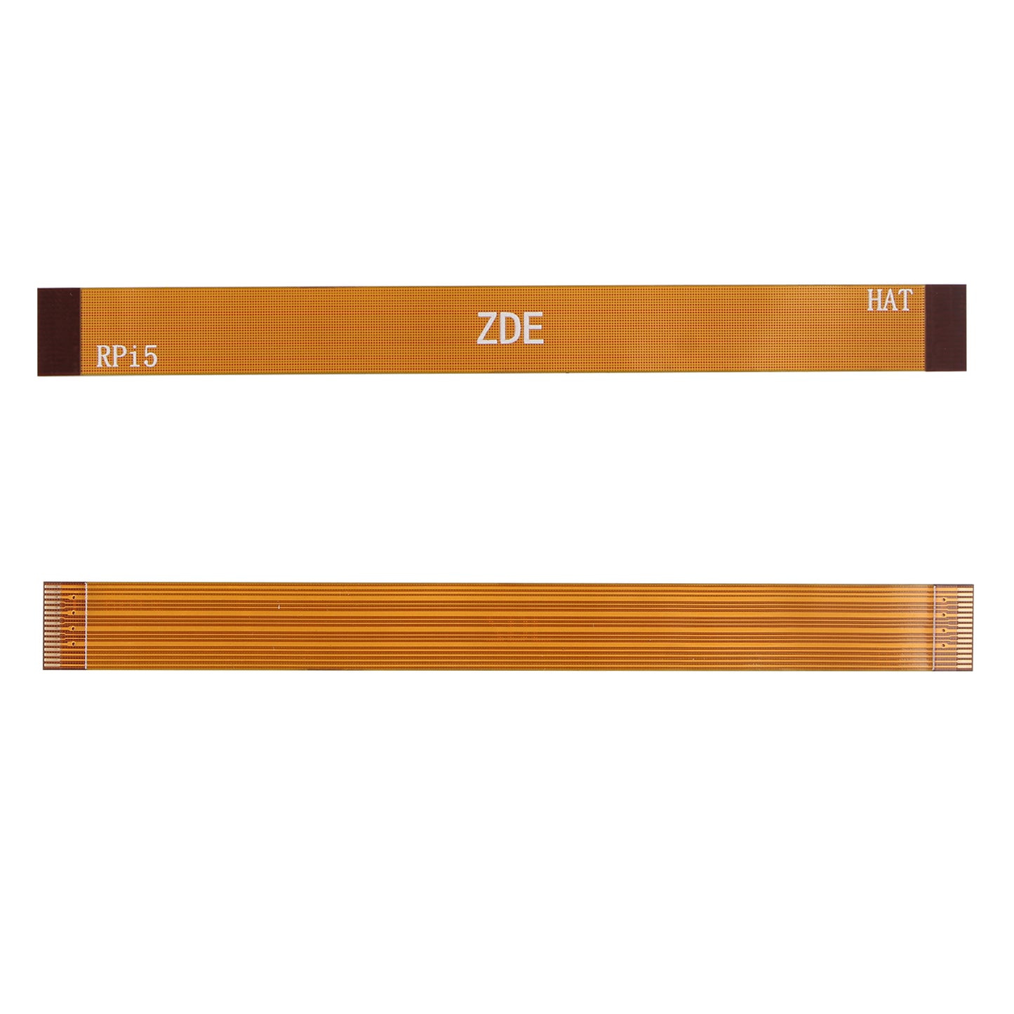 ZDE 2PCS 16Pin 0.5mm Pitch PCIe FPC Flexible Flat Cable 90mm Compatible with Raspberry Pi 5 PCIe to M.2 Key-M NVMe SSD Adapter PCIe Peripheral Board