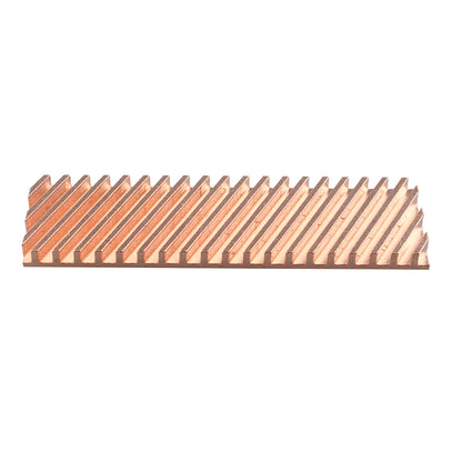 ZDE M.2 SSD Heatsink 70x20x4mm Copper Heatsink with Silicone Thermal Pads for PC Laptop Raspberry Pi M.2 2280 SSD NVMe PS5 Cooling