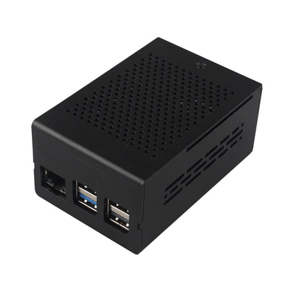 ZDE ZC501 Aluminum Case for Raspberry Pi 5 2GB/4GB/8GB/16GB Support PCIe to M.2 NVMe PoE HAT WiFi7 RS485 RS232 PCIe Peripheral Board ZP511/ZP517A/ZP581/ZP590A/ZP592 and Raspberry Pi 5 Active Cooler