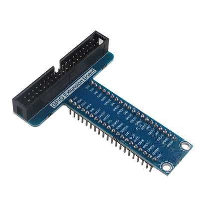 ZDE T-Type GPIO Breakout Expansion Board + 40pin GPIO Flat Ribbon Cable + Breadboard Compatible with Raspberry Pi 5 4B 3B+ 3B 2B B+