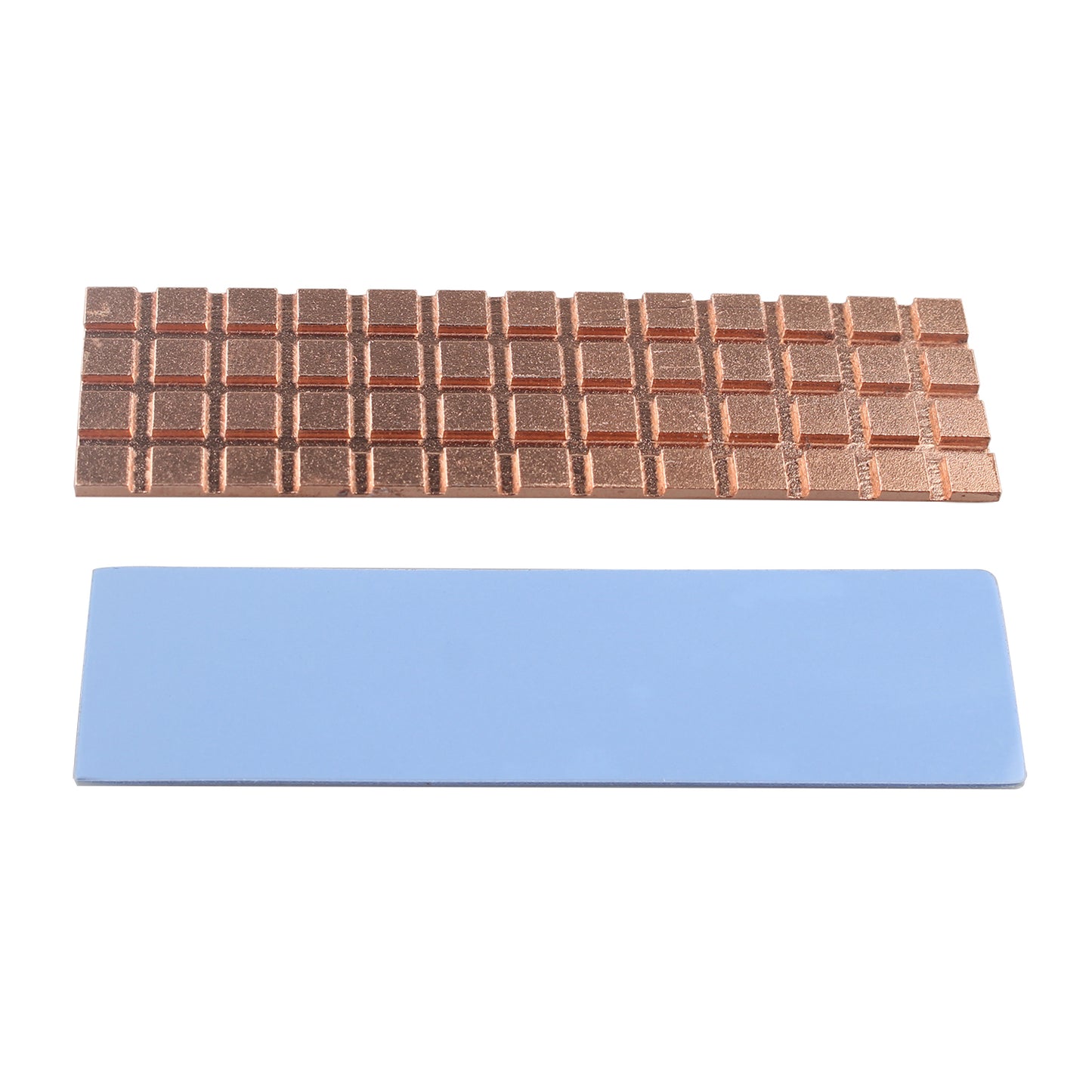 ZDE M.2 SSD Heatsink 70x20x1.5mm Copper Heatsink with Silicone Thermal Pads for PC Laptop Raspberry Pi M.2 2280 SSD NVMe PS5 Cooling