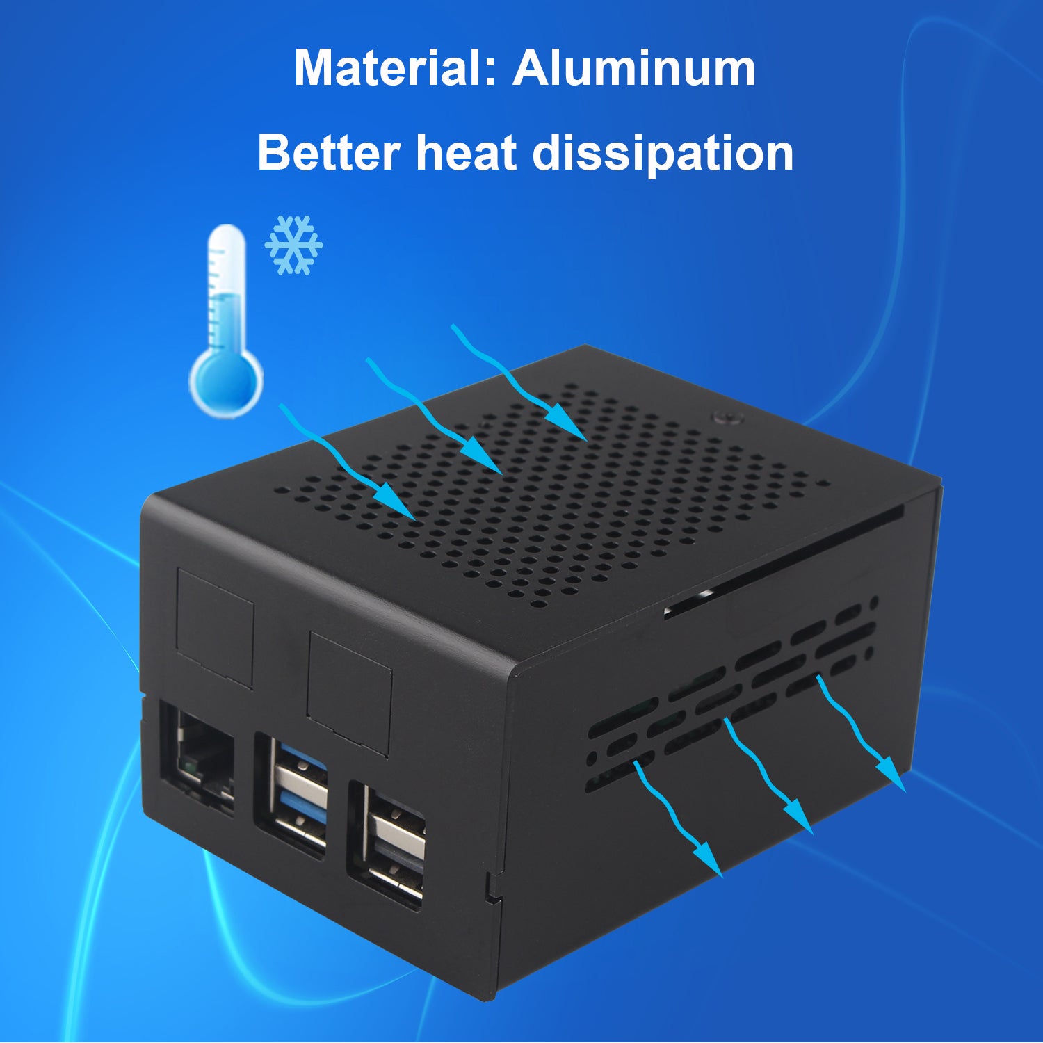ZDE ZC506 Aluminum Case for Raspberry Pi 5 Support PCIe to 2.5G 5G Eth