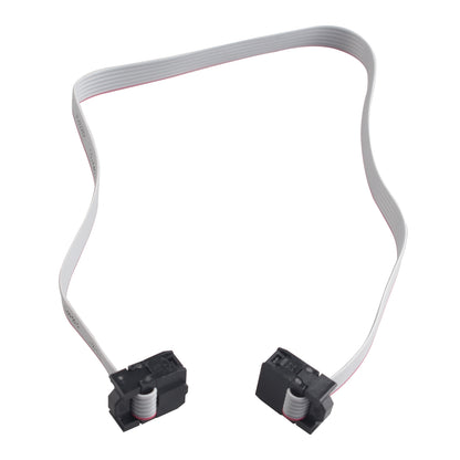 ZDE 5PCS Flat Ribbon Cable with Black 2.54mm FC 6 Pin Female to Female Wires IDC Ribbon Connector Dual Row Data Cable (30cm Length)