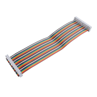 ZDE Female to Female GPIO Flat Ribbon Cable 40pin Breadboard Rainbow Jumper Wire 20cm/7.87inch Compatible with Raspberry Pi 5 4B 3 2 Model B B+