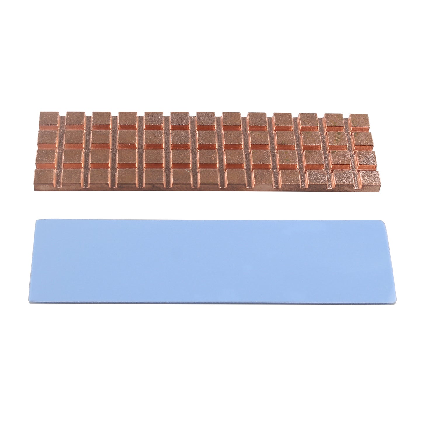 ZDE M.2 SSD Heatsink 70x20x2.5mm Copper Heatsink with Silicone Thermal Pads for PC Laptop Raspberry Pi M.2 2280 SSD NVMe PS5 Cooling