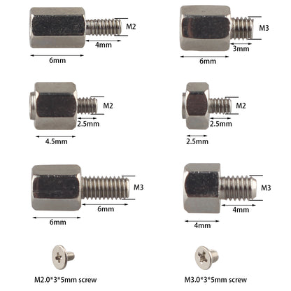ZDE 36PCS M.2 SSD Screws Kit NVMe M.2 SSD Mounting Screws Computer Motherboard Screws Components Compatible with Asus MSI Gigabyte ASRock Motherboard and Raspberry Pi