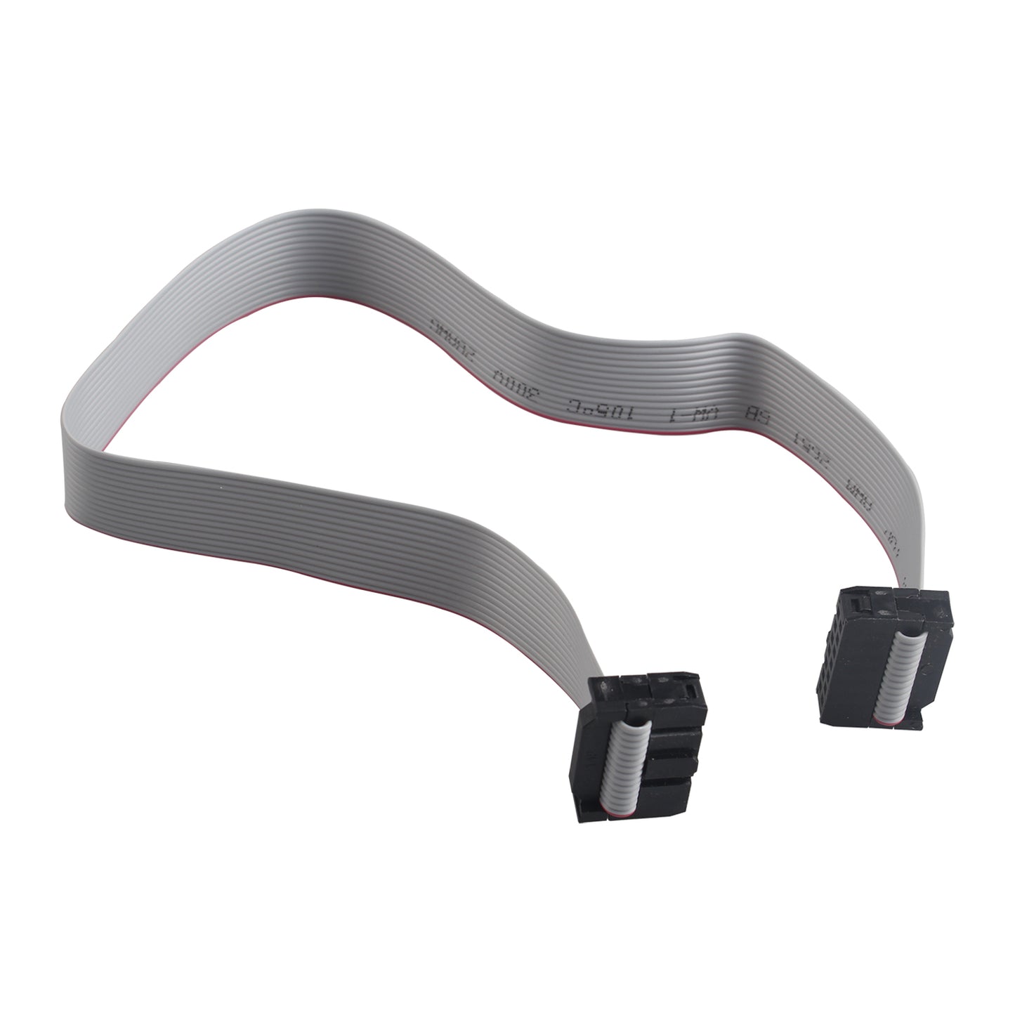 ZDE 5PCS 14 Pin Flat Ribbon Cable with Black 2.54mm FC Dual Row Female to Female Wires IDC Ribbon Connector (30cm Length)
