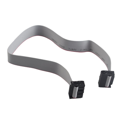 ZDE 5PCS 14 Pin Flat Ribbon Cable with Black 2.54mm FC Dual Row Female to Female Wires IDC Ribbon Connector (30cm Length)
