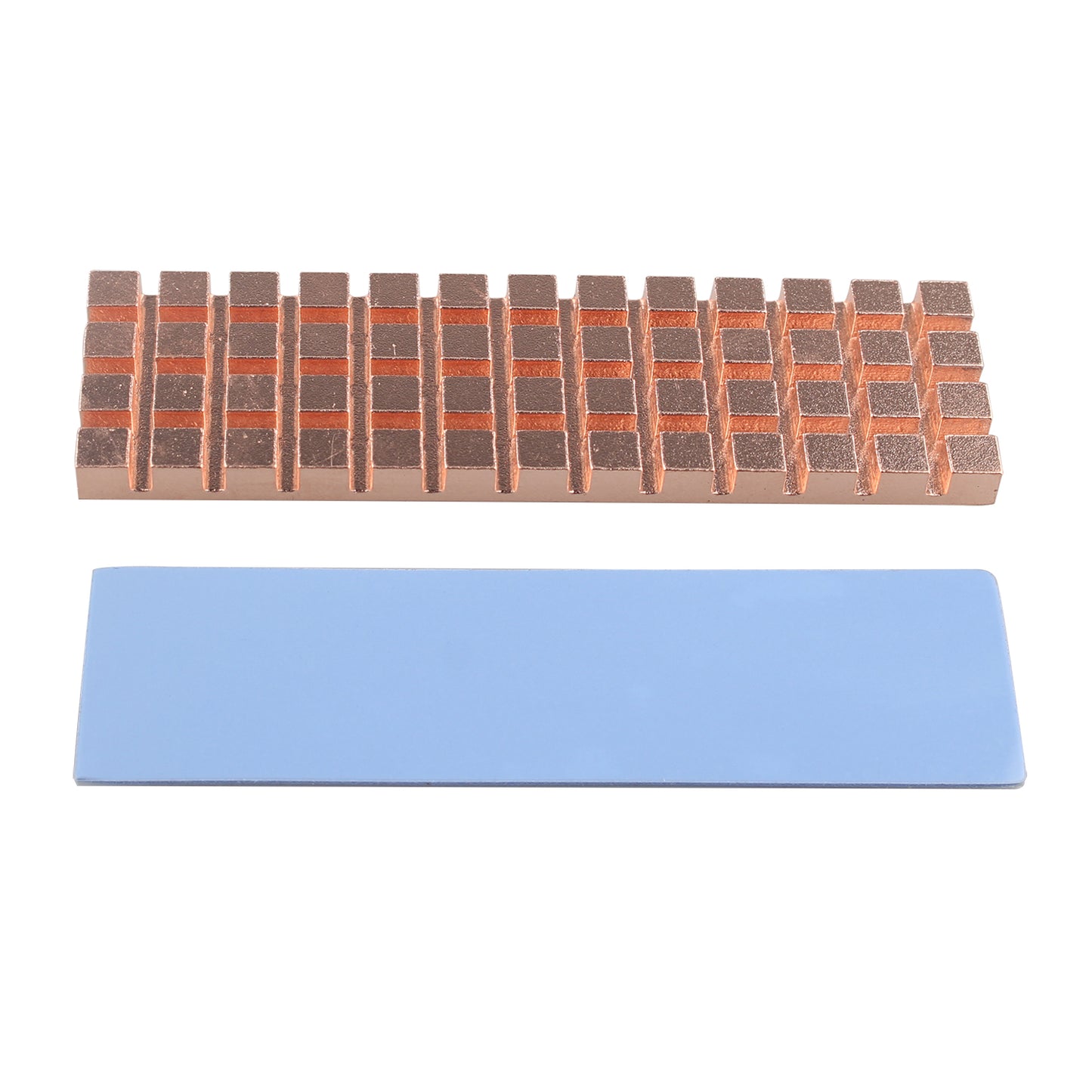 ZDE M.2 SSD Heatsink 70x20x4mm Copper Heatsink with Silicone Thermal Pads for PC Laptop Raspberry Pi M.2 2280 SSD NVMe PS5 Cooling