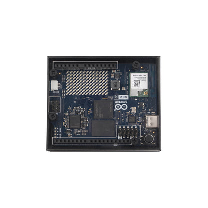 ZDE ZC101 Case for Arduino UNO Q Aluminum Alloy Protective Enclosure with Transparent Acrylic and Aluminum Top Lid