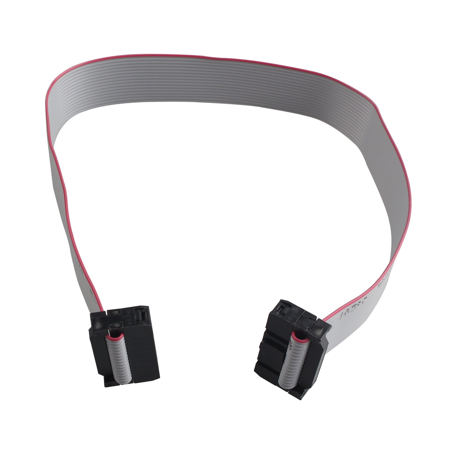 ZDE 6PCS Flat Ribbon Cable with Black 2.54mm FC 2 Row 16 Pin Female to Female Wires IDC Ribbon Connector (30cm Length)