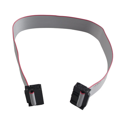 ZDE 6PCS Flat Ribbon Cable with Black 2.54mm FC 2 Row 16 Pin Female to Female Wires IDC Ribbon Connector (30cm Length)
