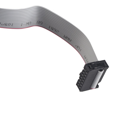 ZDE 5PCS 14 Pin Flat Ribbon Cable with Black 2.54mm FC Dual Row Female to Female Wires IDC Ribbon Connector (30cm Length)
