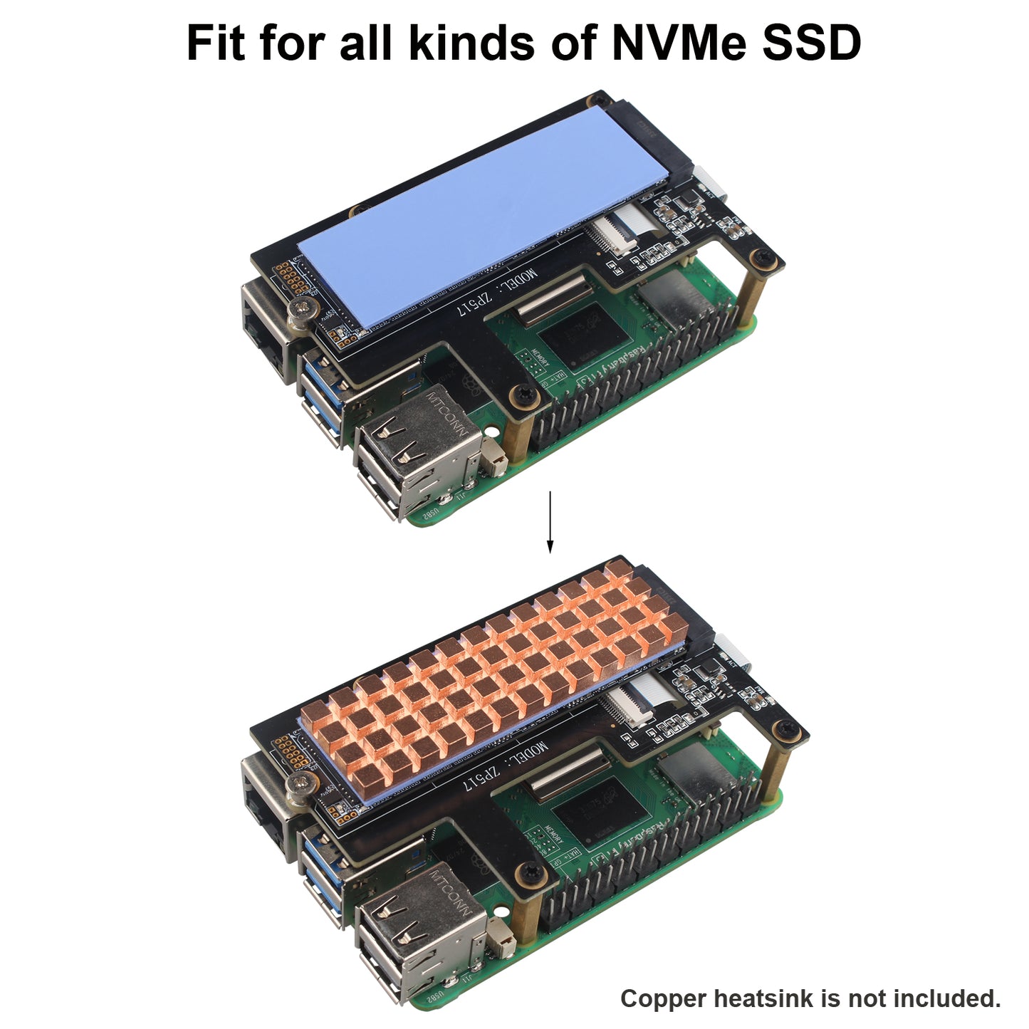 ZDE 5PCS M.2 Thermal Pad 70x22x1mm for M.2 2280 SSD NVMe Heatsinks Thermal Conductive Silicone Pads for Raspberry Pi SSD Laptop Computer CPU GPU LED IC Chipset Cooling