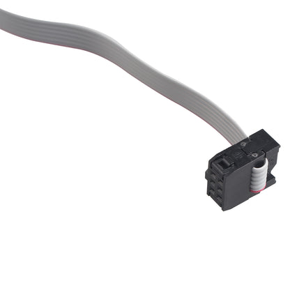 ZDE 5PCS Flat Ribbon Cable with Black 2.54mm FC 6 Pin Female to Female Wires IDC Ribbon Connector Dual Row Data Cable (30cm Length)