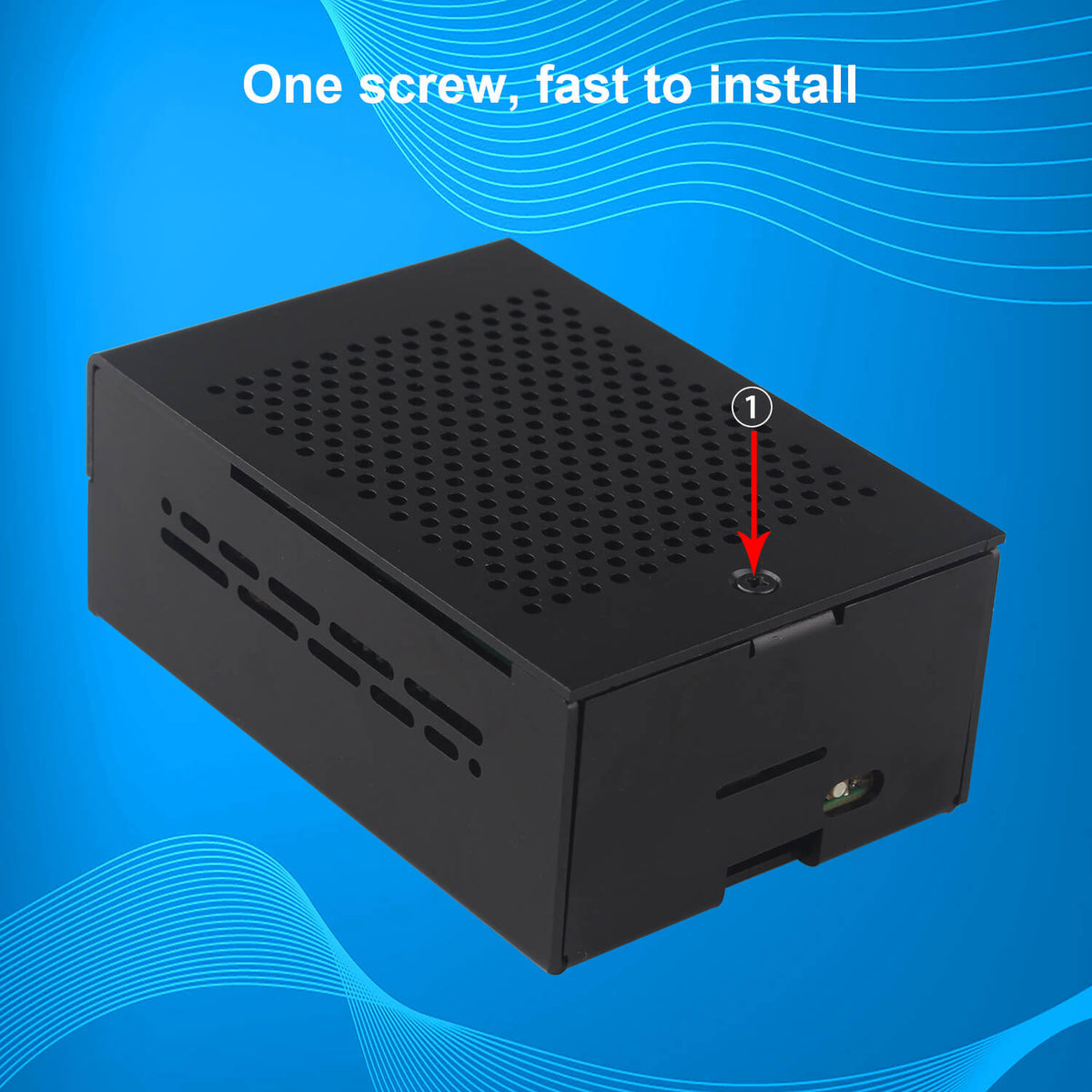 ZDE ZC502 Aluminum Case for Raspberry Pi 5, Support Pi 5 Active Cooler, PCIe to M.2 NVMe HAT, PoE+ HAT, WiFi Shield PCIe Peripheral Board