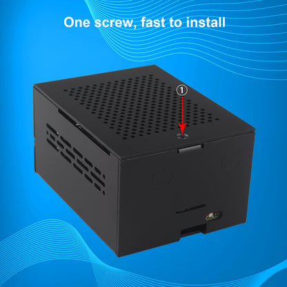 ZDE ZC506 Aluminum Case for Raspberry Pi 5 Support PCIe to 2.5G 5G Ethernet Port M.2 NVMe PoE+ HAT WiFi Shield PCIe Peripheral Board ZP591 ZP593 ZP595 ZP598 and Pi 5 Active Cooler