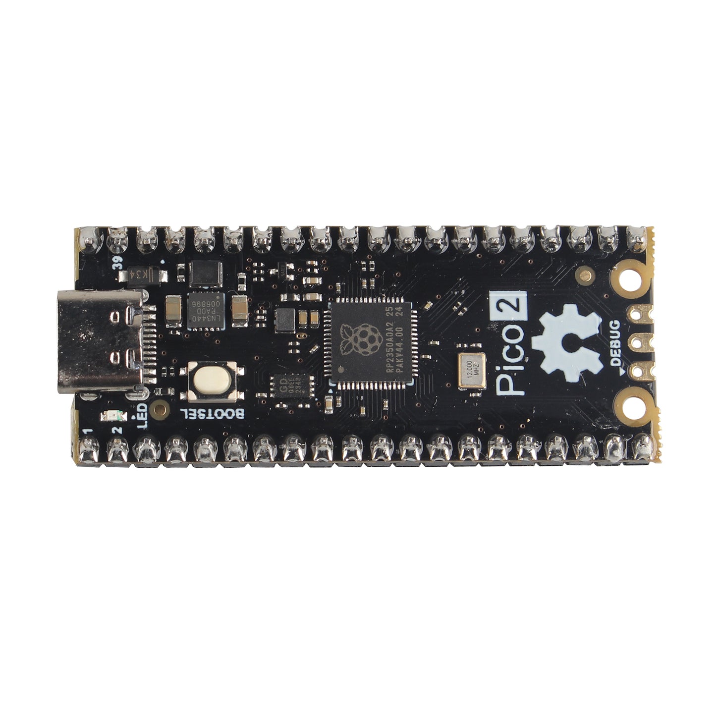 ZDE Microcontroller Board Dual-Core Dual-Architecture Design 150MHz Based on RP2350 Chip, 520KB SRAM, 4MB Flash Memory, 26 GPIO, Support C/C++ MicroPython