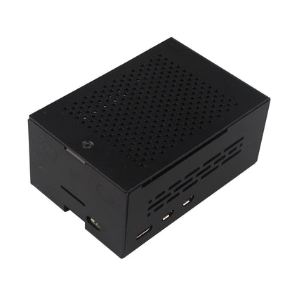 ZDE ZC501 Aluminum Case for Raspberry Pi 5 2GB/4GB/8GB/16GB Support PCIe to M.2 NVMe PoE HAT WiFi7 RS485 RS232 PCIe Peripheral Board ZP511/ZP517A/ZP581/ZP590A/ZP592 and Raspberry Pi 5 Active Cooler