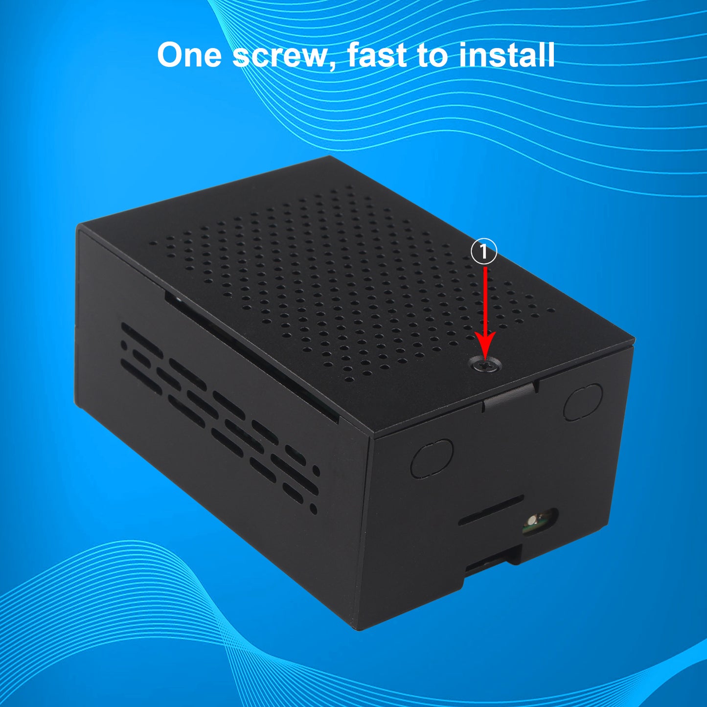 ZDE ZC501 Aluminum Case for Raspberry Pi 5, Support Pi 5 Active Cooler, PCIe to M.2 NVMe HAT, PoE+ HAT, WiFi Shield PCIe Peripheral Board