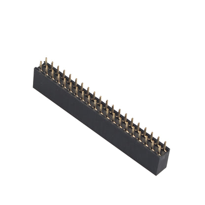 ZDE 6PCS 2x20 40 Pin Stacking Female Header 2.54mm Pitch Dual Row Short Pin Headers Connector for Raspberry Pi Arduino PCB Breadboard